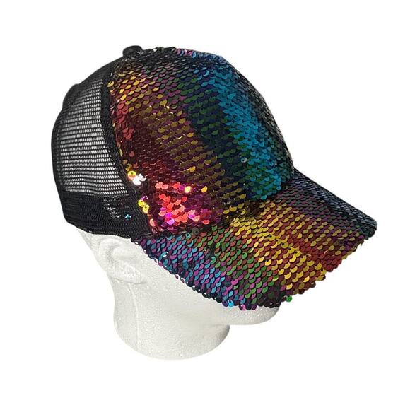 Flip It! Sequin Hat OS Adjustable NWT - Picture 3 of 9